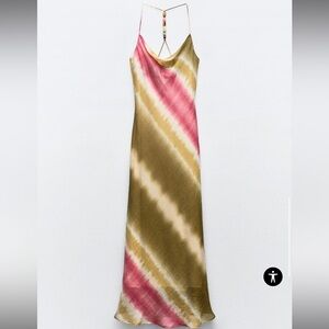 Zara midi tie dye dress